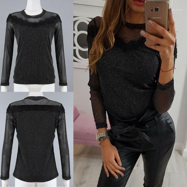 style fashion seller women shiny mesh party transparent solid lace see through blouses women's & shirts, White
style fashion seller women shiny mesh party transparent solid lace see through blouses women's & shirts, White