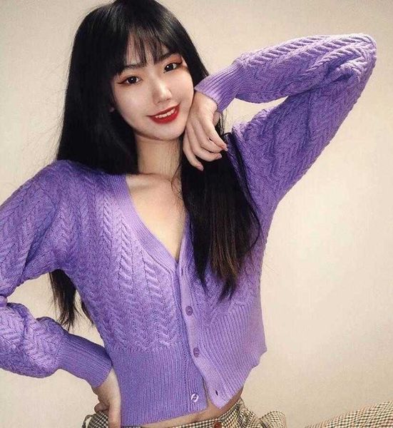 women's knits & tees vintage v neck twist knitted cropped cardigan single-breasted buttons sweater woman long sleeve jum r9rr, White
women's knits & tees vintage v neck twist knitted cropped cardigan single-breasted buttons sweater woman long sleeve jum r9rr, White