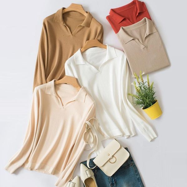 women's sweaters collar autumn winter sweater pullovers women 2021 casual loose v-neck cashmere pullover oversize jumper, White;black
women's sweaters collar autumn winter sweater pullovers women 2021 casual loose v-neck cashmere pullover oversize jumper, White;black