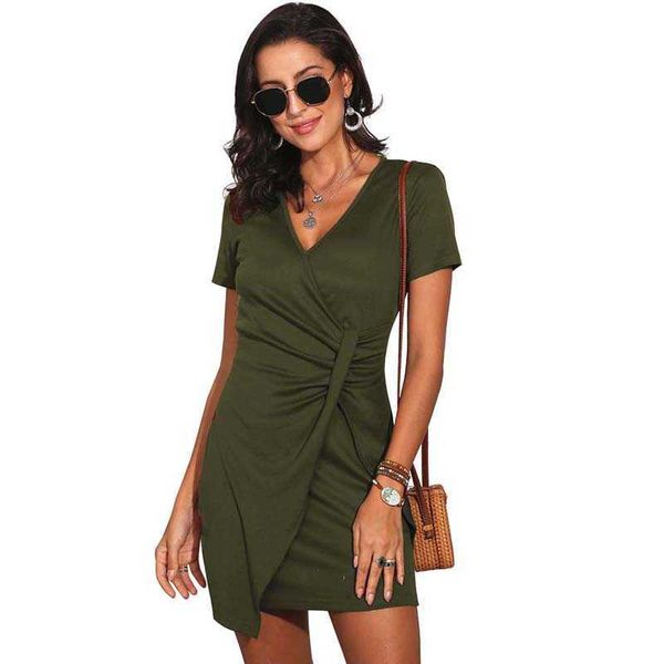 solid color temperament v neck short sleeve personality high waist irregular hem dress women office slim package hip dresses 210608, Black;gray
solid color temperament v neck short sleeve personality high waist irregular hem dress women office slim package hip dresses 210608, Black;gray