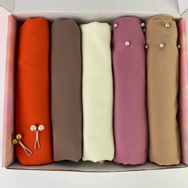 ethnic clothing fashion bubble chiffon pearl scarf with box women's plain hijab wrap solid color shawls headband islam turban femme fou, Red
ethnic clothing fashion bubble chiffon pearl scarf with box women's plain hijab wrap solid color shawls headband islam turban femme fou, Red