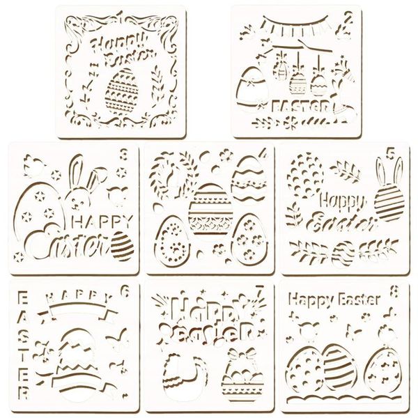 8pcs easter drawing painting stencils template sets washable pet for decoration crafts kids gift decorative objects & figurines
8pcs easter drawing painting stencils template sets washable pet for decoration crafts kids gift decorative objects & figurines