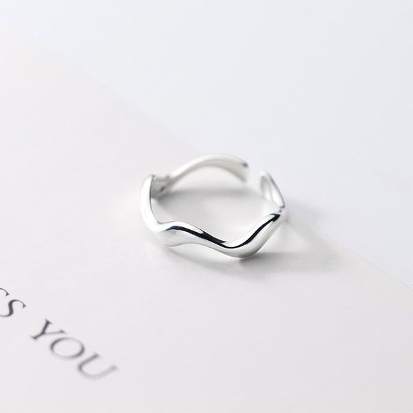 cluster rings 925 sterling silver jewelry wave shape stripe ring open adjustable for women lady daughter gift, Golden;silver
cluster rings 925 sterling silver jewelry wave shape stripe ring open adjustable for women lady daughter gift, Golden;silver