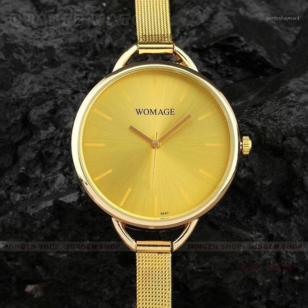 fashion womage brand mesh steel luxury gold women bracelet women's watches ladies clock relogio feminino wristwatches, Slivery;brown
fashion womage brand mesh steel luxury gold women bracelet women's watches ladies clock relogio feminino wristwatches, Slivery;brown