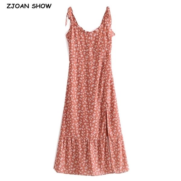 vintage french floral print hem split midi tank dress women spliced wood ears adjust tie bow strap dresses vestido 210429, Black;gray
vintage french floral print hem split midi tank dress women spliced wood ears adjust tie bow strap dresses vestido 210429, Black;gray