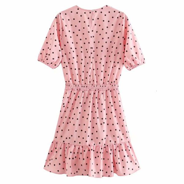 dresses round neck short sleeve polka dot pink ruffled waist harajuku chic women's retro sweet casual holiday female dress, Black;gray
dresses round neck short sleeve polka dot pink ruffled waist harajuku chic women's retro sweet casual holiday female dress, Black;gray