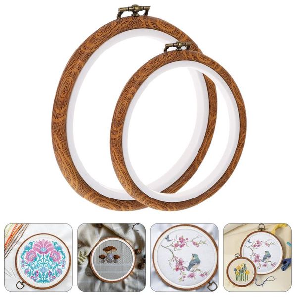 sewing notions & tools 2pcs embroidery hoops circles imitation wood cross stitch, Black
sewing notions & tools 2pcs embroidery hoops circles imitation wood cross stitch, Black