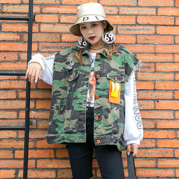 jackets thailand tide brand age reduction loose camouflage vest women fashion sleeveless large size wild tooling denim autumn, Black;brown
jackets thailand tide brand age reduction loose camouflage vest women fashion sleeveless large size wild tooling denim autumn, Black;brown