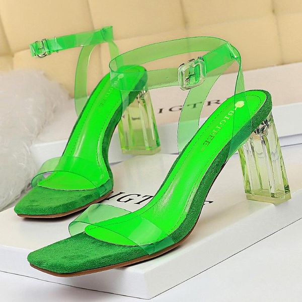 dress shoes 2021 women 8cm high heels neon green platform sandals fetish strappy stripper clear low transparent summer sandles, Black
dress shoes 2021 women 8cm high heels neon green platform sandals fetish strappy stripper clear low transparent summer sandles, Black