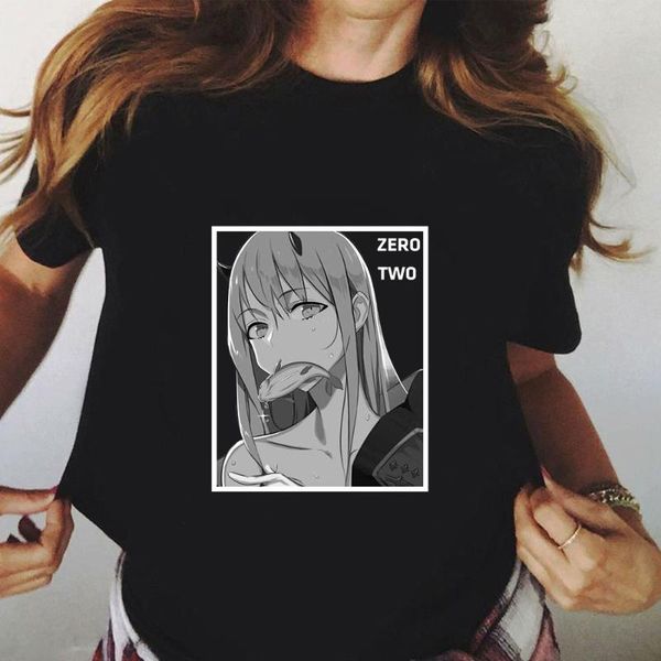 women's t-shirt japanese anime darling in the franxx woman tshirts graphic tees men funny t shirt, White
women's t-shirt japanese anime darling in the franxx woman tshirts graphic tees men funny t shirt, White