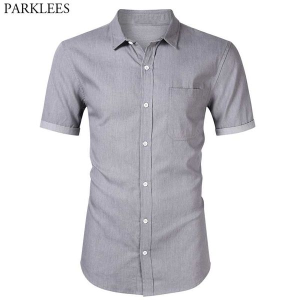 gray denim jeans shirt men brand short sleeve slim fit cotton jeans mens 100% cotton cowboy shirt male camisas hombre 210522, White;black
gray denim jeans shirt men brand short sleeve slim fit cotton jeans mens 100% cotton cowboy shirt male camisas hombre 210522, White;black