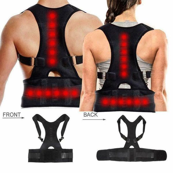 women's shapers men&women adjustable magnetic posture corrector corset back brace belt lumbar support straight s-3xl fajas para, Black;white
women's shapers men&women adjustable magnetic posture corrector corset back brace belt lumbar support straight s-3xl fajas para, Black;white