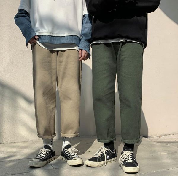 spring and autumn youth neutral solid color cropped pants fashion casual loose mid-low waist straight pantss-xl men's, Black
spring and autumn youth neutral solid color cropped pants fashion casual loose mid-low waist straight pantss-xl men's, Black