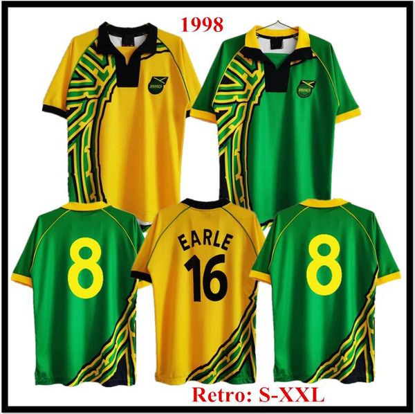 jamaica retro soccer jersey 1998 earle gayle whitmore burton frank sinclair jerseys classic vintage home away men football shirt, Black;yellow
jamaica retro soccer jersey 1998 earle gayle whitmore burton frank sinclair jerseys classic vintage home away men football shirt, Black;yellow