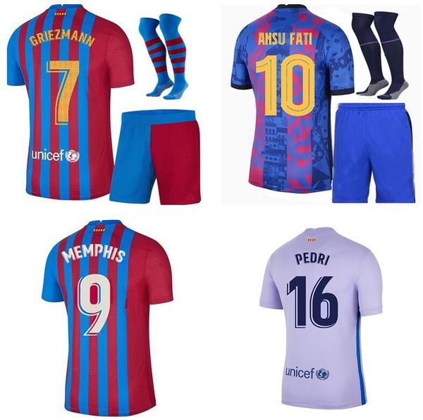 21 22 soccer jerseys men kids +short socks full set kits 2021 2022 memphis pedri ansu fati dest f.de jong kun aguero football shirts, Black;yellow
21 22 soccer jerseys men kids +short socks full set kits 2021 2022 memphis pedri ansu fati dest f.de jong kun aguero football shirts, Black;yellow