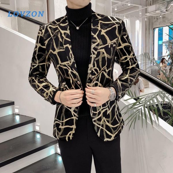 blazer for men korean slim fit print mens jacket long sleeve casual hairstylist suit 2021 men's suits & blazers, White;black
blazer for men korean slim fit print mens jacket long sleeve casual hairstylist suit 2021 men's suits & blazers, White;black