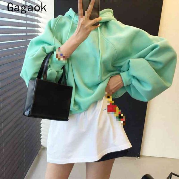 korean autumn winter thick women candy color hoodies streetwear solid short hooded loose casual warm wild coats 210531, Black
korean autumn winter thick women candy color hoodies streetwear solid short hooded loose casual warm wild coats 210531, Black