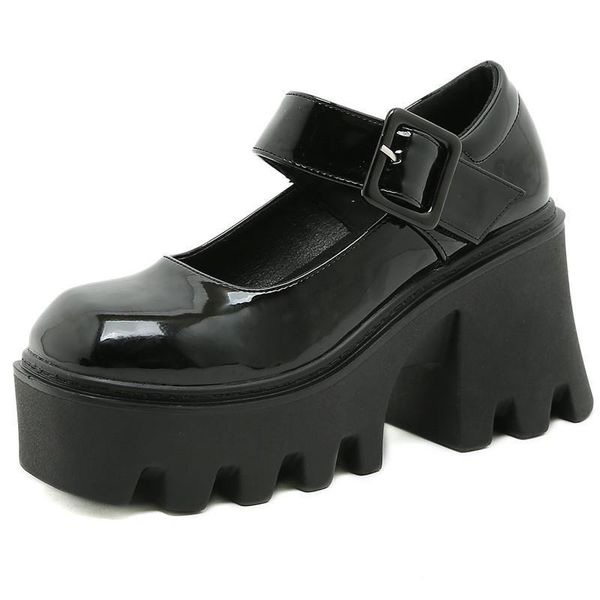 dress shoes women mary jane platform 2021 patent leather british style high heel lolita fashion trend ladies, Black
dress shoes women mary jane platform 2021 patent leather british style high heel lolita fashion trend ladies, Black