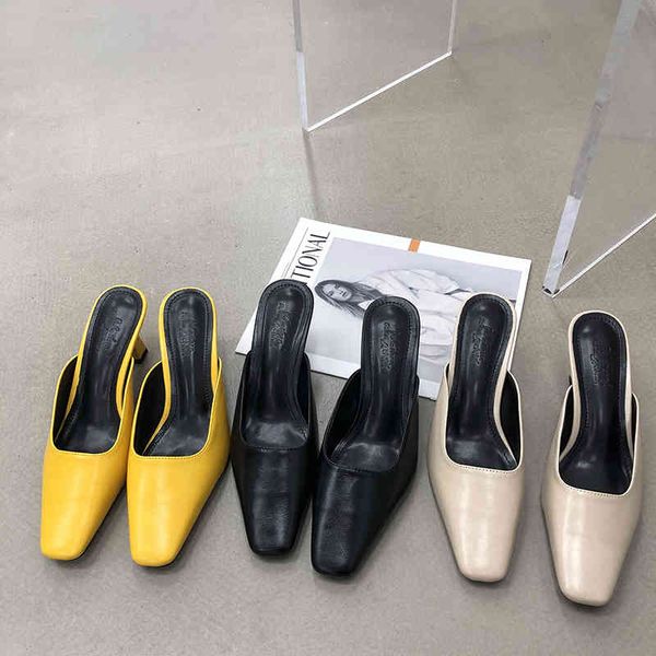 slippers comfortable women square toe thin high heels ladies slides party pumps yellow shoes size 35-39 casual mules flip flops rz, Black
slippers comfortable women square toe thin high heels ladies slides party pumps yellow shoes size 35-39 casual mules flip flops rz, Black