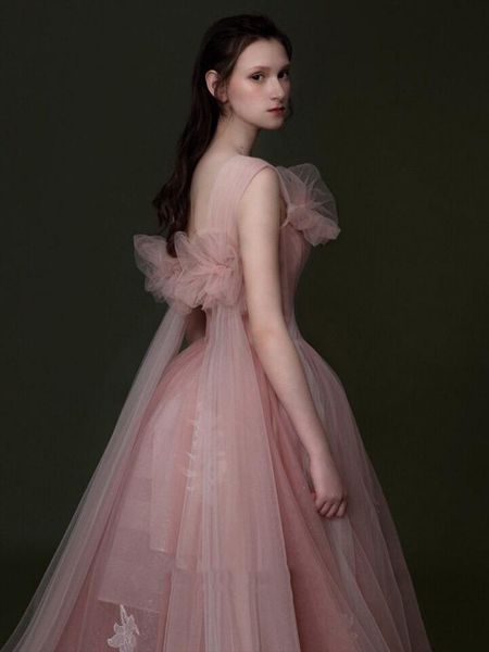 party dresses elegant pink strapless a-line tulle formal evening gowns classic backless thin waist floor length wedding dress, White;black
party dresses elegant pink strapless a-line tulle formal evening gowns classic backless thin waist floor length wedding dress, White;black
