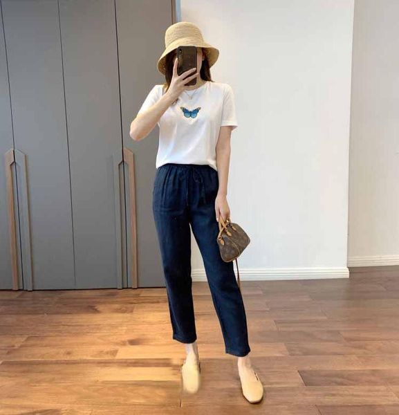 women's pants & capris 2021 est ladies stylish elastic high waist solid navy/green/khaki/yellow cropped with drawstring and pockets, Black;white
women's pants & capris 2021 est ladies stylish elastic high waist solid navy/green/khaki/yellow cropped with drawstring and pockets, Black;white