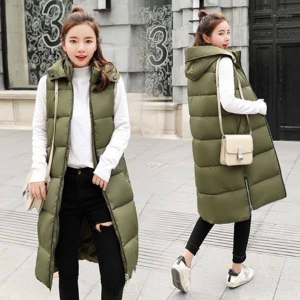 women's vests zozowang autumn winter vest women waistcoat 2021 female sleeveless jacket hood warm long outwear colete feminino plus siz, Black;white
women's vests zozowang autumn winter vest women waistcoat 2021 female sleeveless jacket hood warm long outwear colete feminino plus siz, Black;white