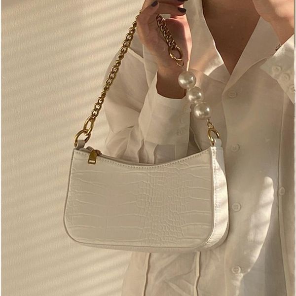 evening bags women bag french vintage pu alligator lady baguette chains pearl soft zipper shoulder handbags korean sweet girls
evening bags women bag french vintage pu alligator lady baguette chains pearl soft zipper shoulder handbags korean sweet girls