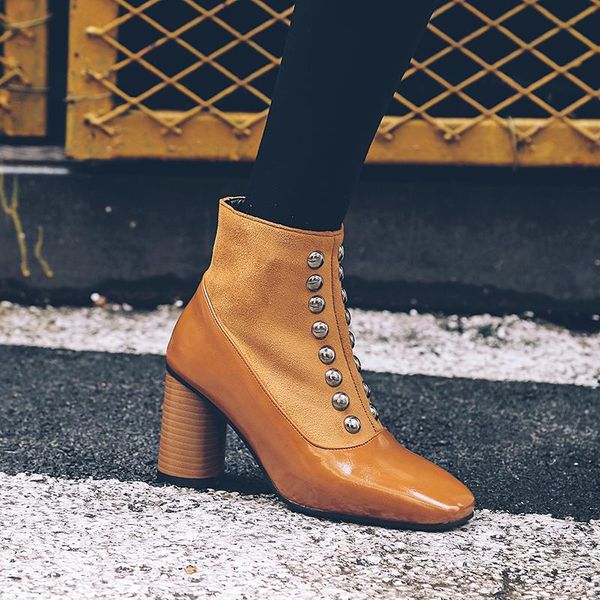 boots 2021 european and american square thick heel round women's autumn winter large high heels, Black
boots 2021 european and american square thick heel round women's autumn winter large high heels, Black