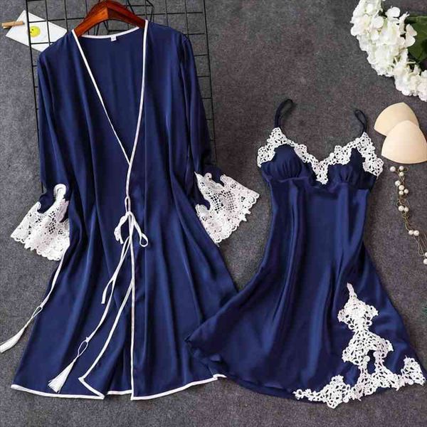 summer night robe women 2pc strap suit sleepwear sets pajamas home wear nightwear sleep kimono bath gown, Black;red
summer night robe women 2pc strap suit sleepwear sets pajamas home wear nightwear sleep kimono bath gown, Black;red