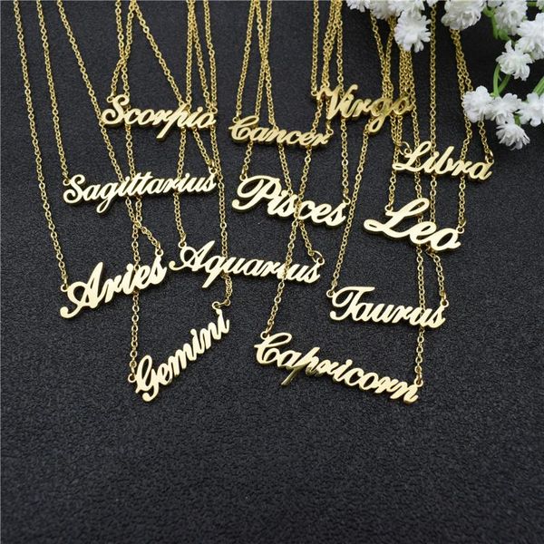 chains 12 zodiac letter constellations pendants necklace for women men virgo libra scorpio capricorn aquarius birthday gift statement, Silver
chains 12 zodiac letter constellations pendants necklace for women men virgo libra scorpio capricorn aquarius birthday gift statement, Silver