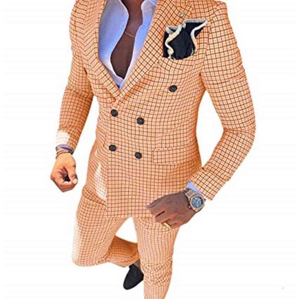 men's suits & blazers suit brown formal 2 pieces slim fit double breasted plaid soft wool tweed prom tuxedos wedding groomsmen (blazer+, White;black
men's suits & blazers suit brown formal 2 pieces slim fit double breasted plaid soft wool tweed prom tuxedos wedding groomsmen (blazer+, White;black