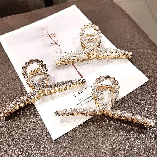 s2812 fashion jewelry metal hairpin for women faux pearl rhinestone hair clip simple shark clip bobby pin lady girl back head barrette hair, Golden;silver
s2812 fashion jewelry metal hairpin for women faux pearl rhinestone hair clip simple shark clip bobby pin lady girl back head barrette hair, Golden;silver