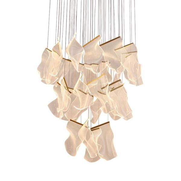 chandeliers art paper iron acryl desinger led hanging lamps golden chandelier lighting lustre suspension luminaire lampen for dinning room
chandeliers art paper iron acryl desinger led hanging lamps golden chandelier lighting lustre suspension luminaire lampen for dinning room