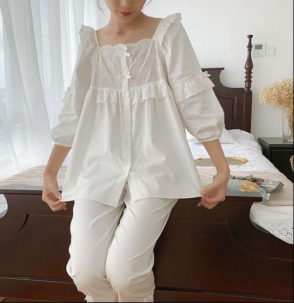 lolita square collar pajama womens sleepwears set.ruffles embroidered long pants.vintage pyjamas set.victorian sleepwear loungewear, Black;red
lolita square collar pajama womens sleepwears set.ruffles embroidered long pants.vintage pyjamas set.victorian sleepwear loungewear, Black;red