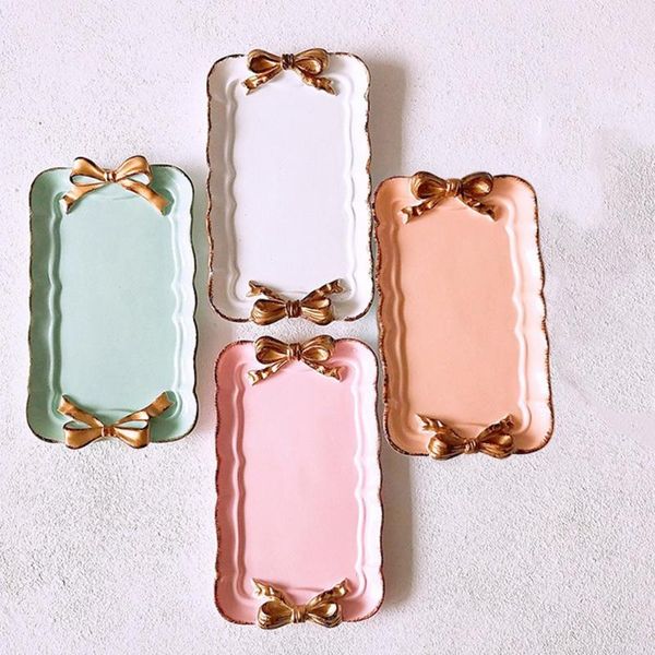 kitchen storage & organization european style bow cake trays makeup organizer dessert plate square decor tray 12x20cm
kitchen storage & organization european style bow cake trays makeup organizer dessert plate square decor tray 12x20cm