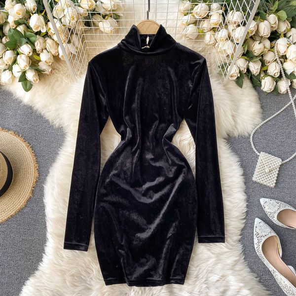 dresses design tassel velour women elegant retro stand collar solid slim es autumn hollow backless short, Black;gray
dresses design tassel velour women elegant retro stand collar solid slim es autumn hollow backless short, Black;gray