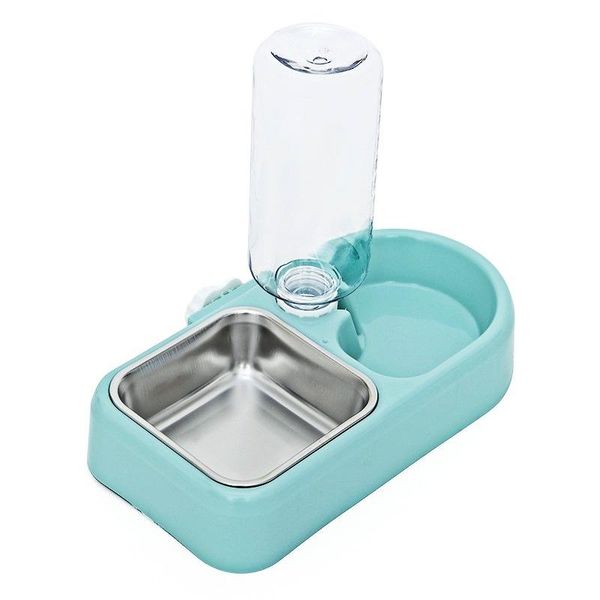cat bowls & feeders 2-in-1 dog feeder stainless steel bowl with drinking bottle dispenser automatic refill water hanging on cage pet supplie
cat bowls & feeders 2-in-1 dog feeder stainless steel bowl with drinking bottle dispenser automatic refill water hanging on cage pet supplie
