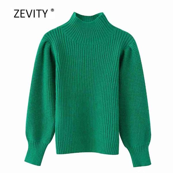 women fashion green color turtleneck casual knitting sweater female simply puff sleeve jumpers chic brand pullover s333 210420, White;black
women fashion green color turtleneck casual knitting sweater female simply puff sleeve jumpers chic brand pullover s333 210420, White;black