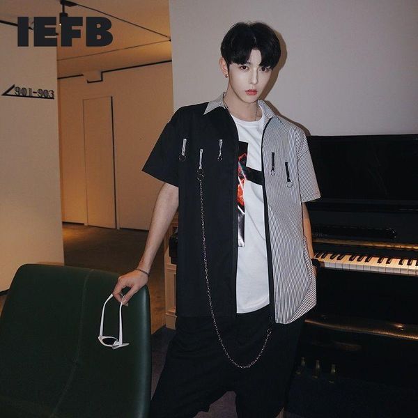 men's summer short sleeve shirts 2021 asymmetric contrast color patchwork causal back letter print clothing 9y6537 casual, White;black
men's summer short sleeve shirts 2021 asymmetric contrast color patchwork causal back letter print clothing 9y6537 casual, White;black