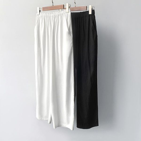 women's pants & capris women 2021 summer loose linen blend straight leg slacks with long legs and thin ladies, Black;white
women's pants & capris women 2021 summer loose linen blend straight leg slacks with long legs and thin ladies, Black;white
