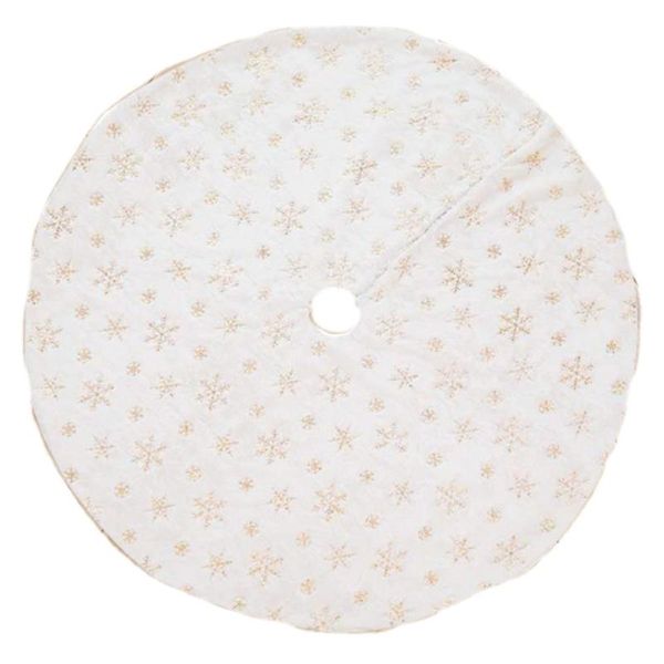 christmas decorations fashion tree skirt with embroidered snowflake home party decor white decoration 
christmas decorations fashion tree skirt with embroidered snowflake home party decor white decoration
