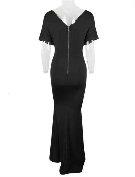 fishtail formal elegant cross even women dress sleeve off shoulder ruffles wrap long club party, Black;gray
fishtail formal elegant cross even women dress sleeve off shoulder ruffles wrap long club party, Black;gray
