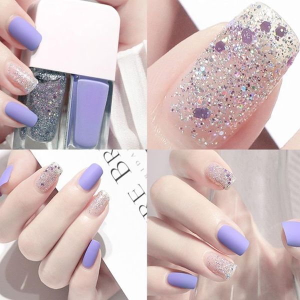 two-tone nail polish quick-drying and long-lasting non-peelable multi-color 2 bottle set frosted shiny sequins 6ml
two-tone nail polish quick-drying and long-lasting non-peelable multi-color 2 bottle set frosted shiny sequins 6ml