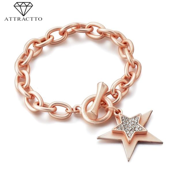 charm bracelets attractto fashion star bracelets&bangles for women crystal jewelry stainless steel pulseira feminina sbr190058, Golden;silver
charm bracelets attractto fashion star bracelets&bangles for women crystal jewelry stainless steel pulseira feminina sbr190058, Golden;silver