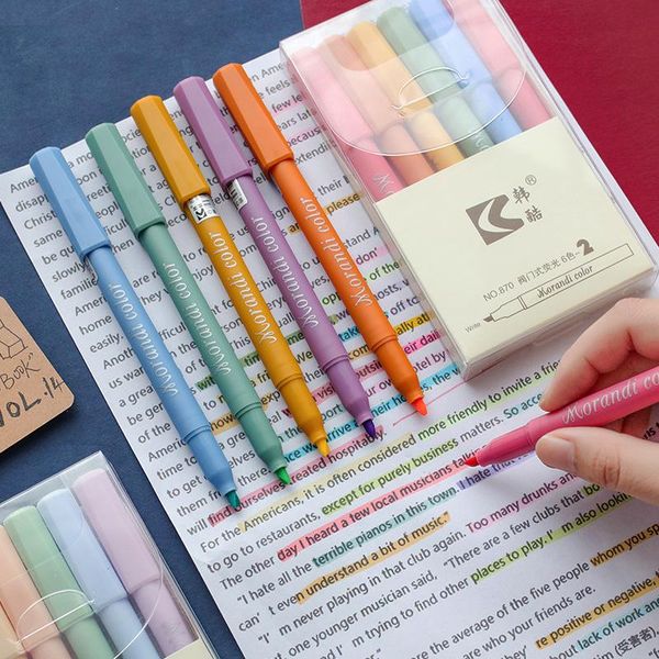highlighters 6pcs morandi color highlighter pen set valve type vintage fluorescent marker liner highlighting paper fax drawing office a6254, Black;red
highlighters 6pcs morandi color highlighter pen set valve type vintage fluorescent marker liner highlighting paper fax drawing office a6254, Black;red