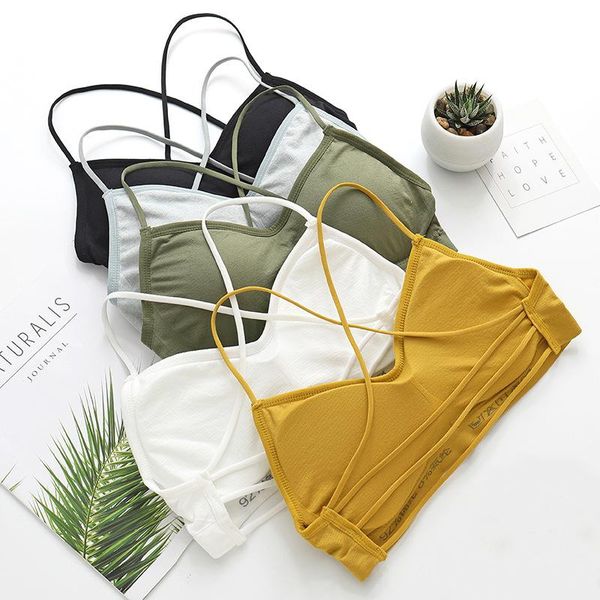 camisoles & tanks women tank crop seamless underwear bandage backless lingerie female sleeveless removable padded camisole bra, Black;white
camisoles & tanks women tank crop seamless underwear bandage backless lingerie female sleeveless removable padded camisole bra, Black;white