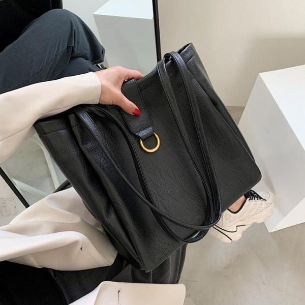 trendy shopping bag large capacity female soft leather shoulder fashion pure color handbag 2021 summer bags
trendy shopping bag large capacity female soft leather shoulder fashion pure color handbag 2021 summer bags