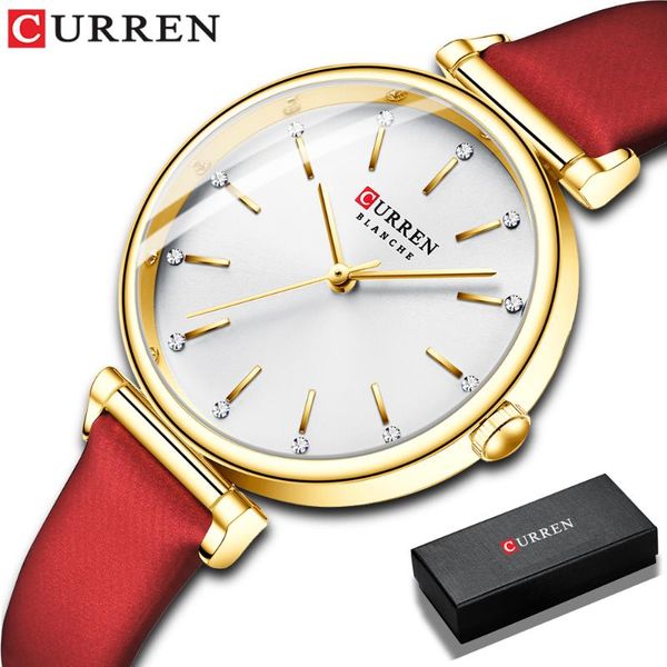 wristwatches 2021 curren ladies watch for women leather band analog quartz wristwatch lady waterproof female casual watches, Slivery;brown
wristwatches 2021 curren ladies watch for women leather band analog quartz wristwatch lady waterproof female casual watches, Slivery;brown