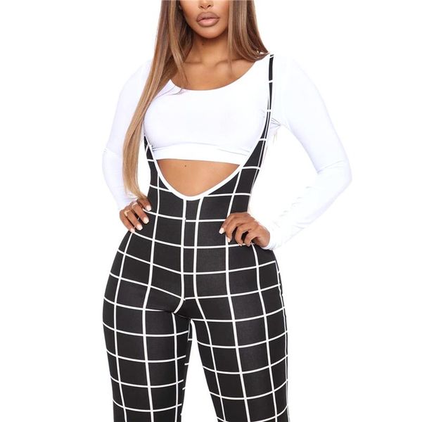 fashion trend women plaid overalls deep v neck high waist sleeveless stretch suspender trousers fitting casual pants women's & capris, Black;white
fashion trend women plaid overalls deep v neck high waist sleeveless stretch suspender trousers fitting casual pants women's & capris, Black;white