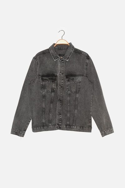 men's jackets trendyol male regular fit basic denim jacket tmnaw22ce0019, Black;brown
men's jackets trendyol male regular fit basic denim jacket tmnaw22ce0019, Black;brown